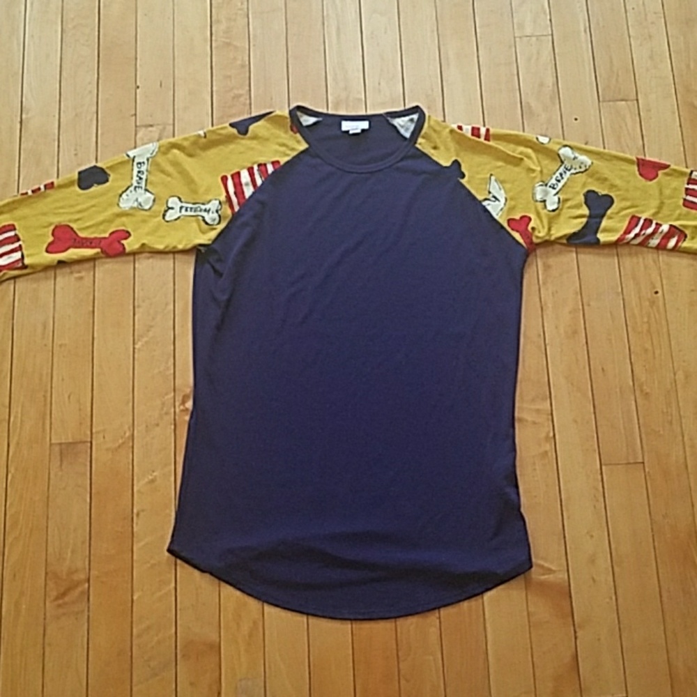 Patriotic dog Lularoe Randy sz M